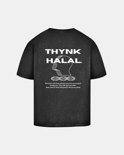 Thynk Halal 01 01 Acid Washed Oversized T-Shirt