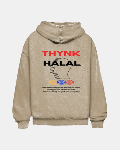 Thynk Halal 01 01 Washed Oversized Hoodie